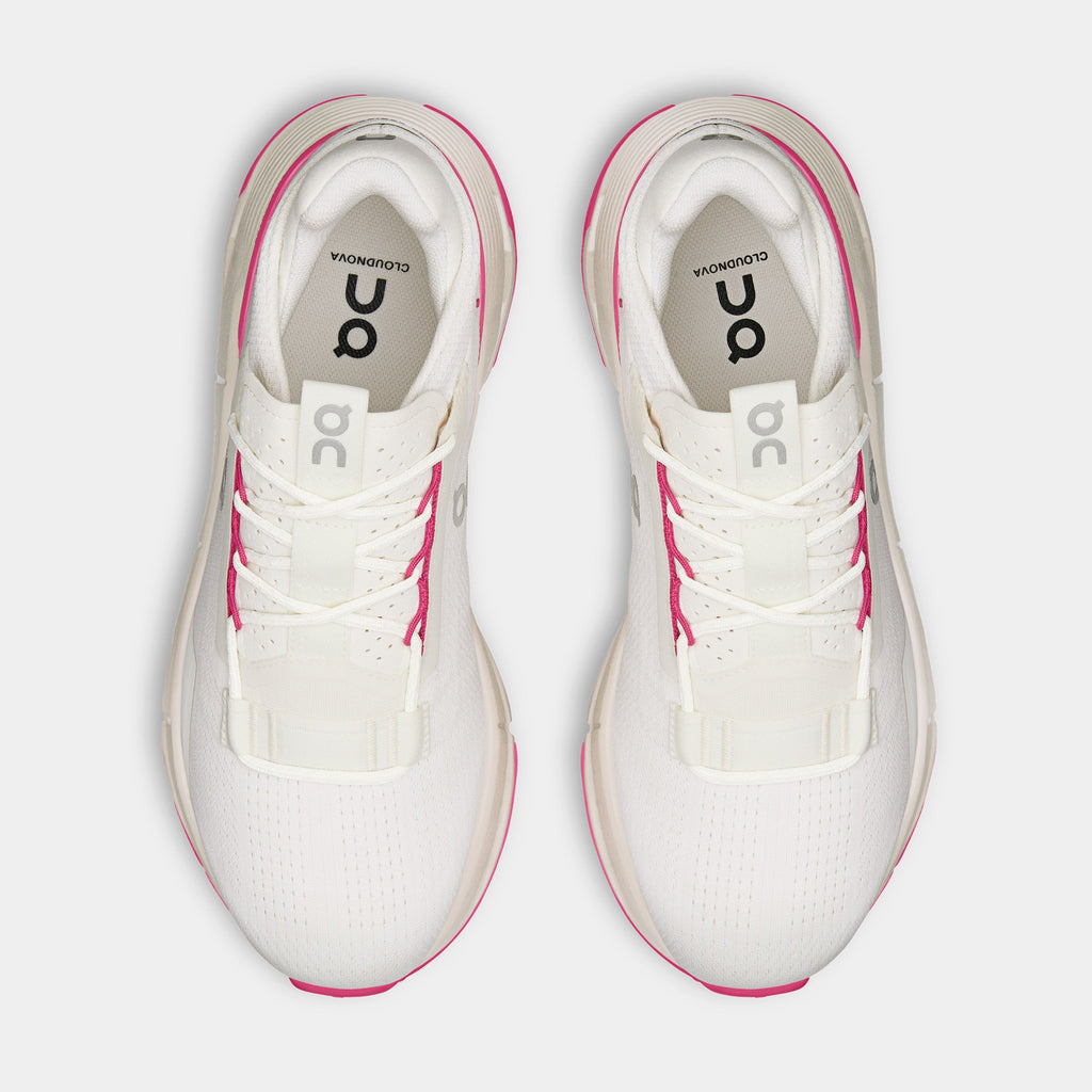 Cloudnova 2 Womens Running Shoes (Beige/Pink)