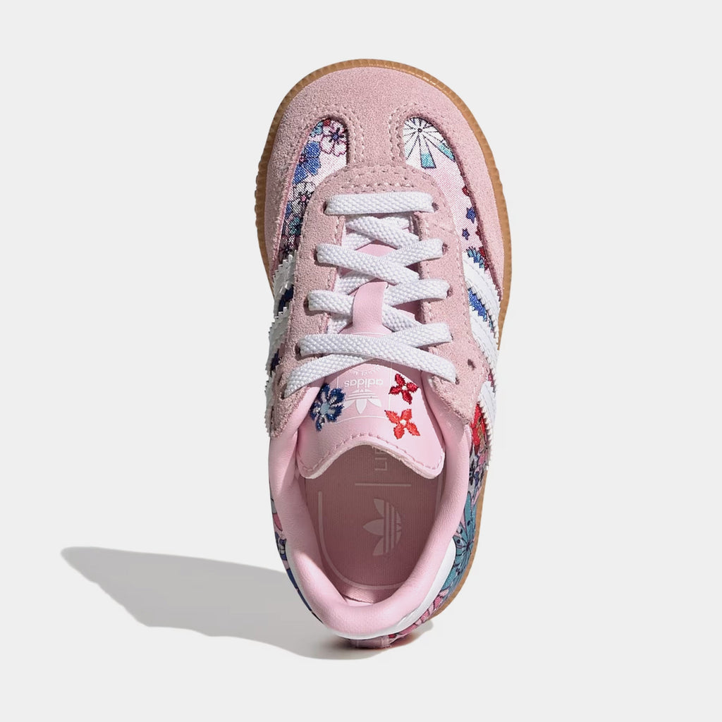 Liberty London Samb OG Comfort Closure Elastic Laces Infant Toddler Lifestyle Shoes (Clear Pink/Cloud White/Gum)