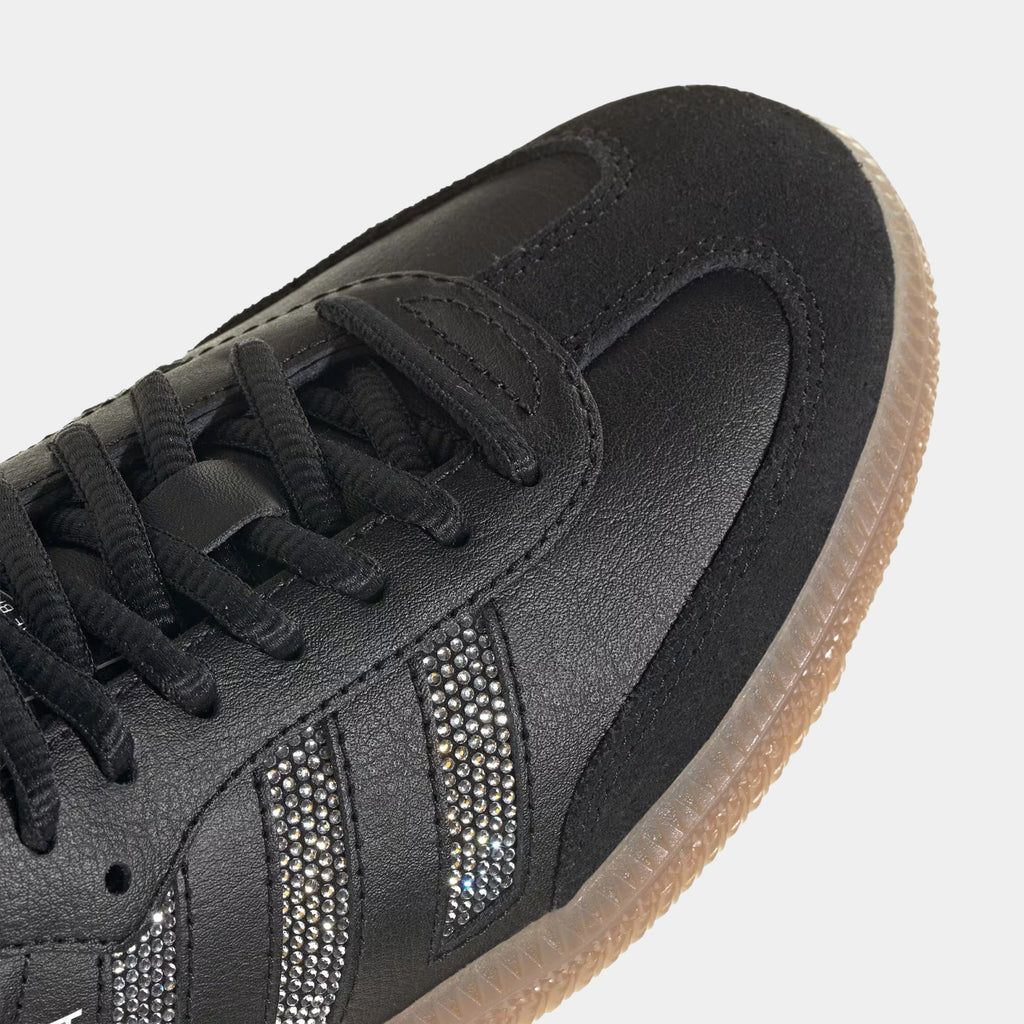 Samba OG Bling Grade School Lifestyle Shoes (Core Black/Core Black/Silver Metallic)