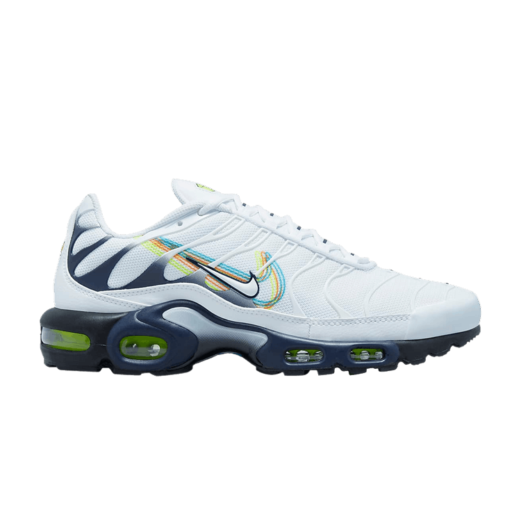 Nike Air Max Plus '3D Swoosh' — White/Volt/Football Grey/Blackened Blue