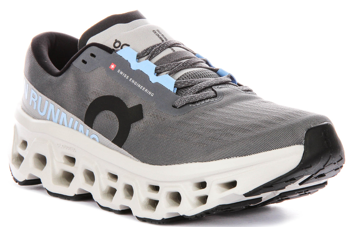 On Running Cloudmonster 3 In Grey For Men