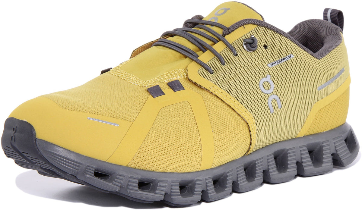 On Running Cloud 5 Waterproof In Mustard For Men