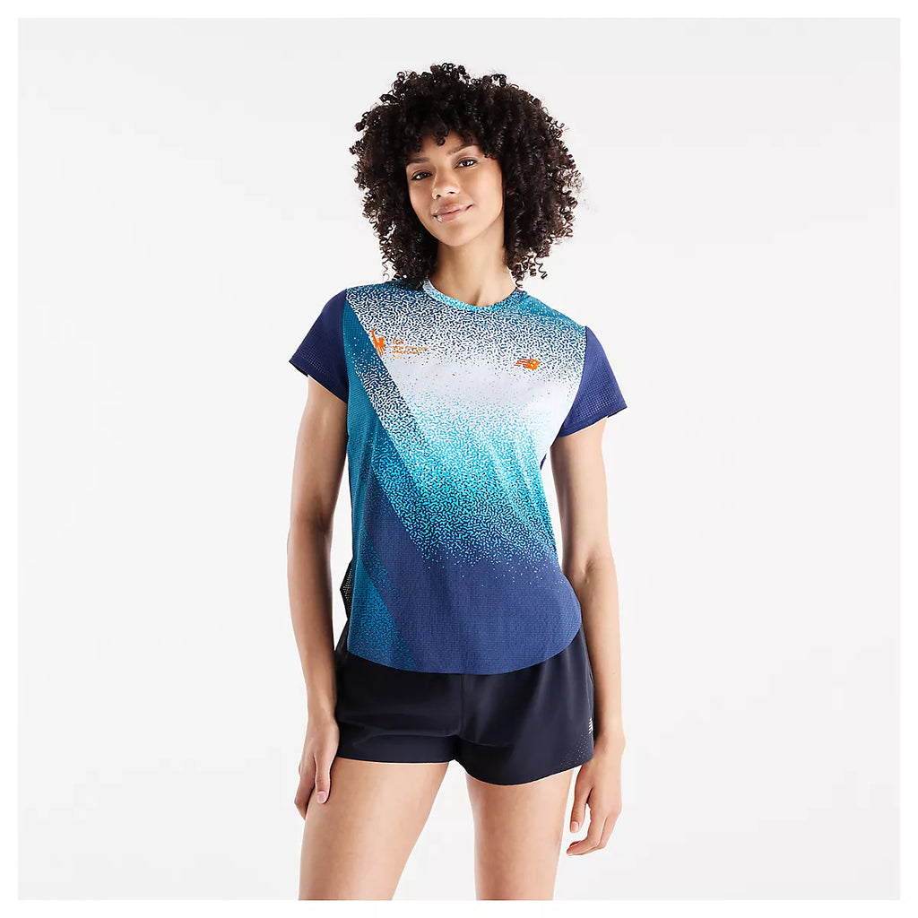 Women's NYC Marathon Race Day Printed Ultra Light T-Shirt