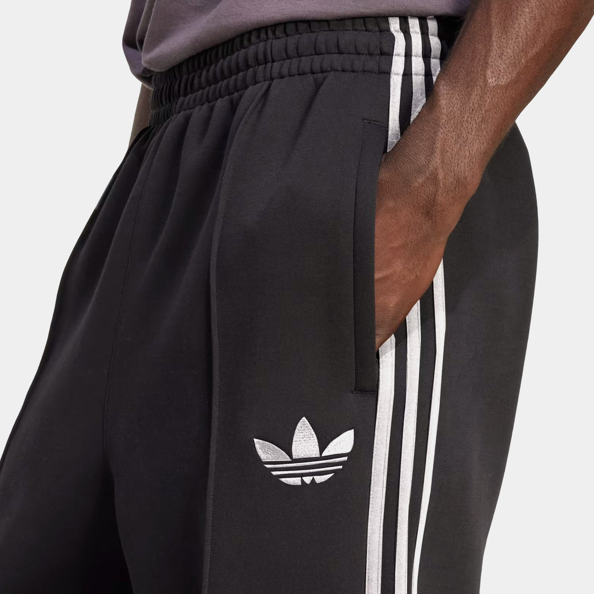 Adicolor Spacer Baggy Track Mens Pants (Black/White)