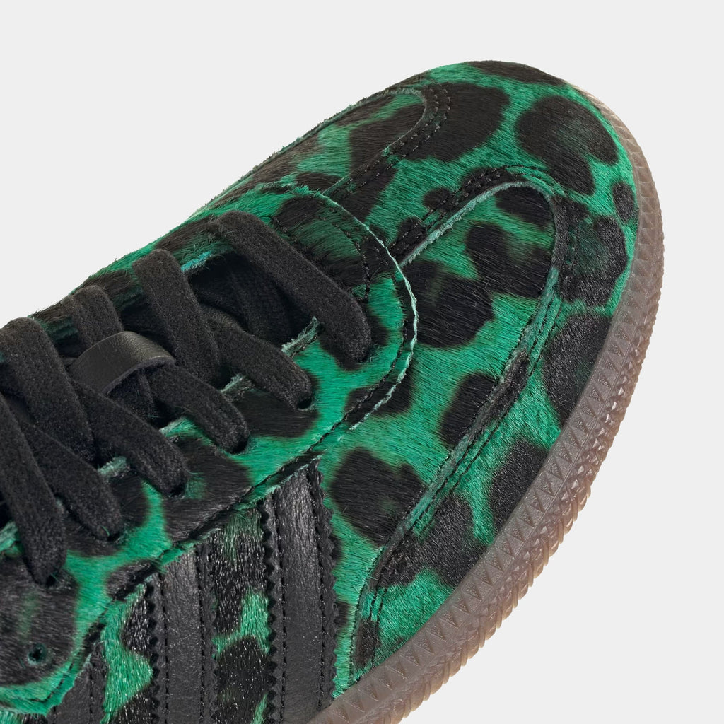 Samba OG Semi Screaming Green Womens Lifestyle Shoes (Semi Screaming Green/Core Black/Gold Metallic)