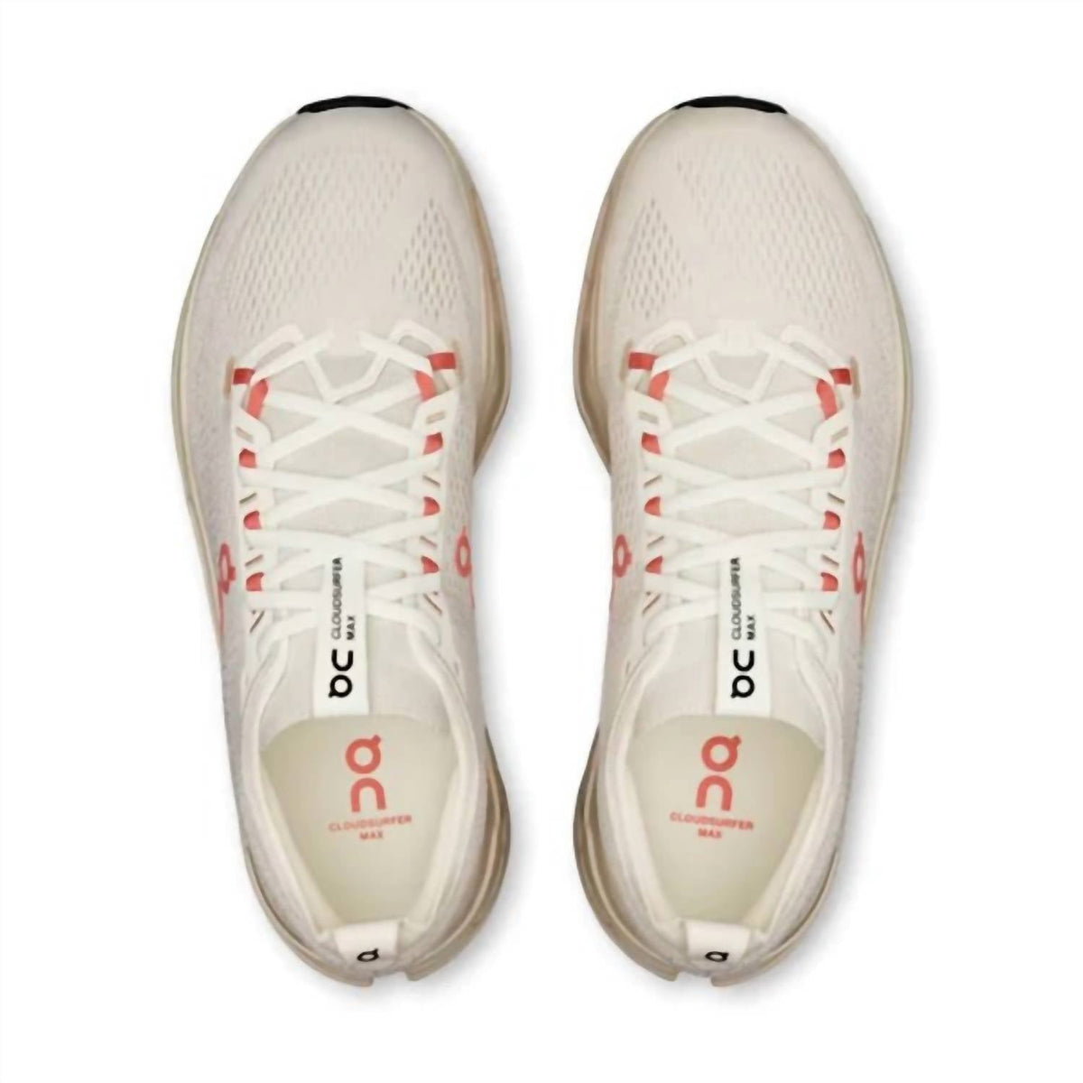 Women's Cloudsurfer Max Running Shoe In Ivory | Salmon