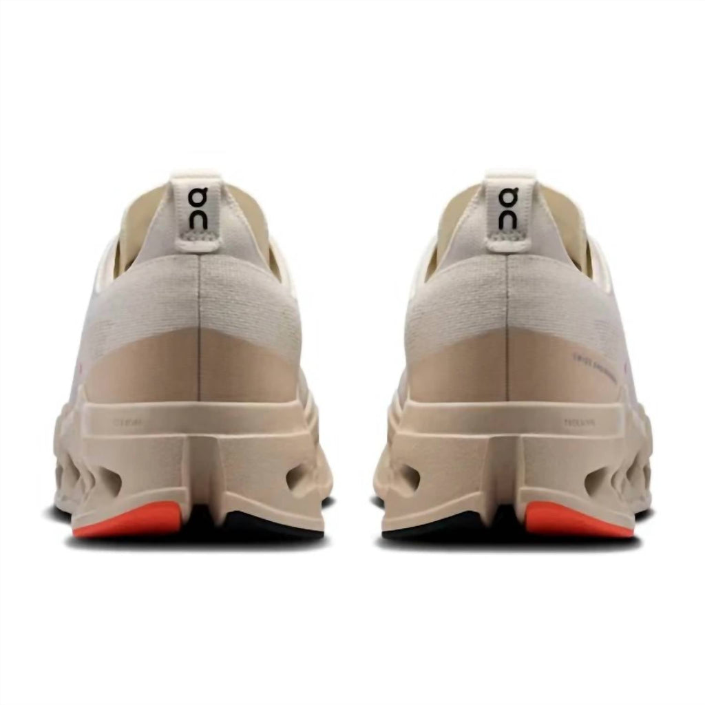 Women's Cloudsurfer Max Running Shoe In Ivory | Salmon