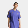 Manchester United FC Icon Mens Short Sleeve Shirt (Purple/Yellow)