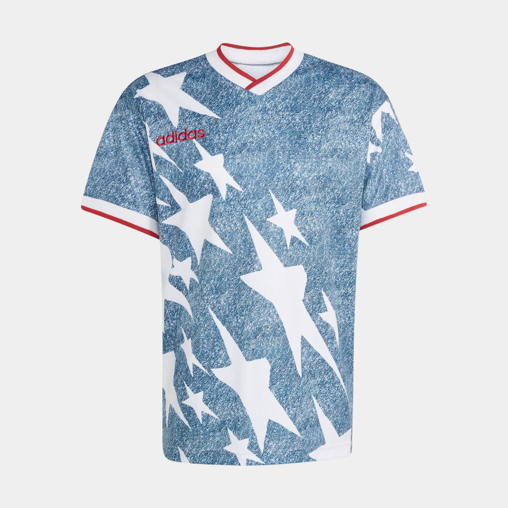 Denim Star Graphic Mens Jersey (Blue/White)