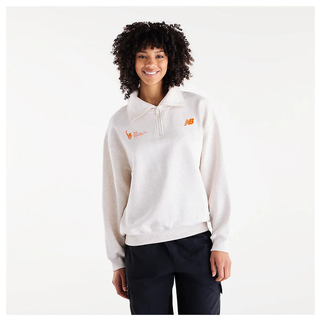 Women's NYC Marathon Trackside Fleece Half Zip Shirt