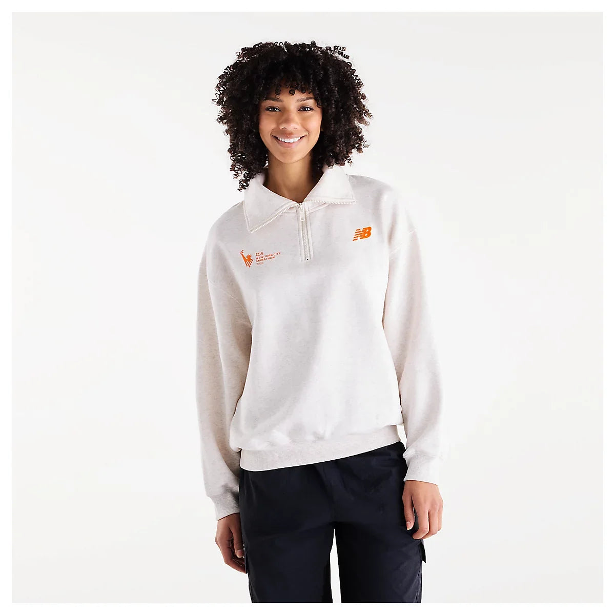 Women's NYC Marathon Trackside Fleece Half Zip Shirt