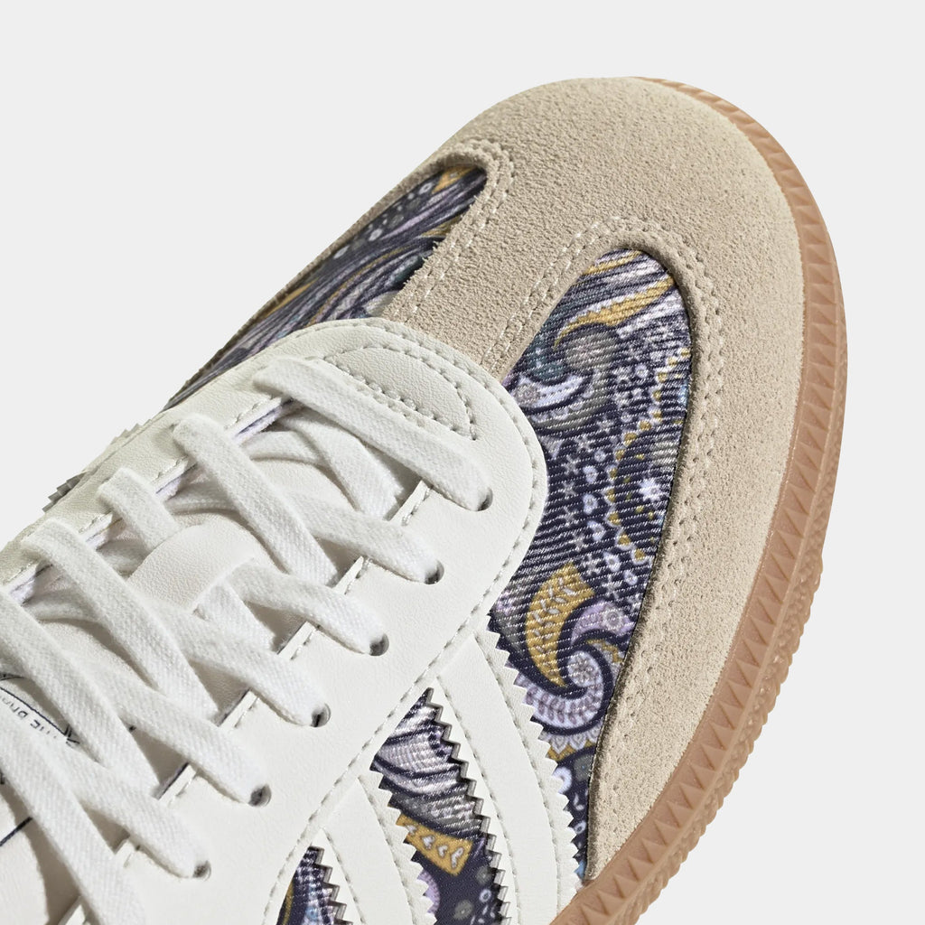 Liberty Samba OG Grade School Lifestyle Shoes (Core White/Orchid Fusion/Gum)