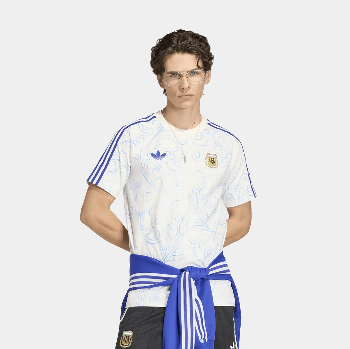 Argentina Originals All Over Print Mens Short Sleeve Shirt (Off White)