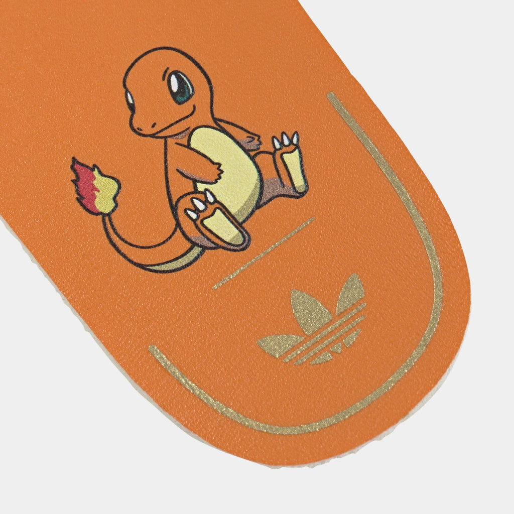 Pokemon x Adidas Superstar Quickon Charmander Infant Toddler Lifestyle Shoes (Orange/Cloud White/Equipment Green)