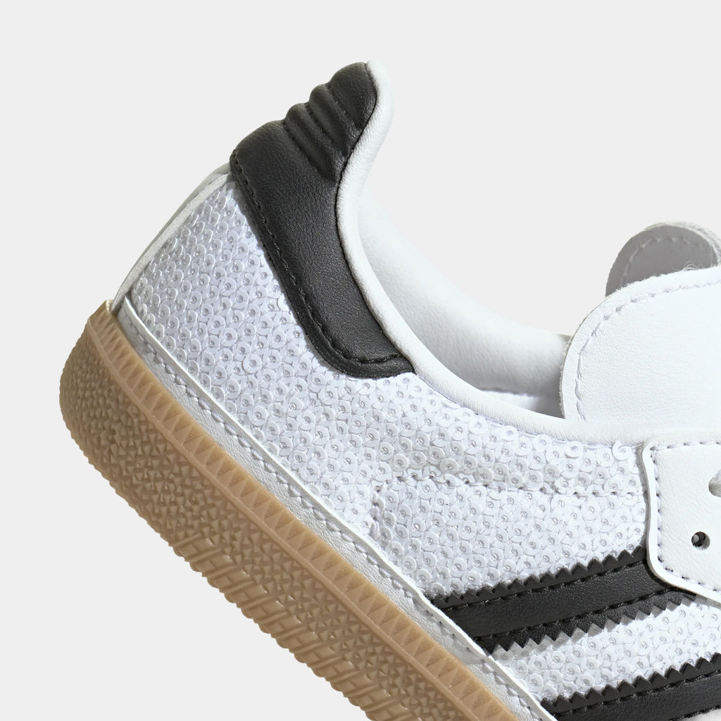 Samba OG Sequin Preschool Lifestyle Shoes (Cloud White/Core Black/Grey One)