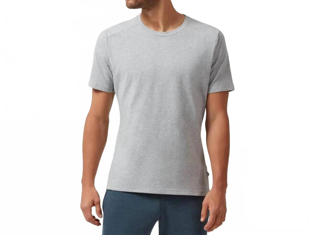 Crewneck Performance Tee In Grey