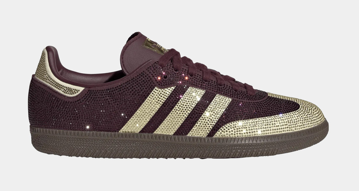 Samba OG Rhinestone Womens Lifestyle Shoes (Maroon/Warm Vanilla/Gum)