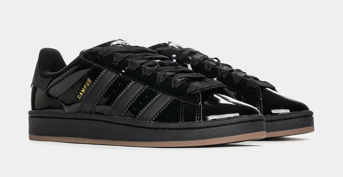 Campus 00s Patent Leather Mens Lifestyle Shoes (Core Black/Core Black)