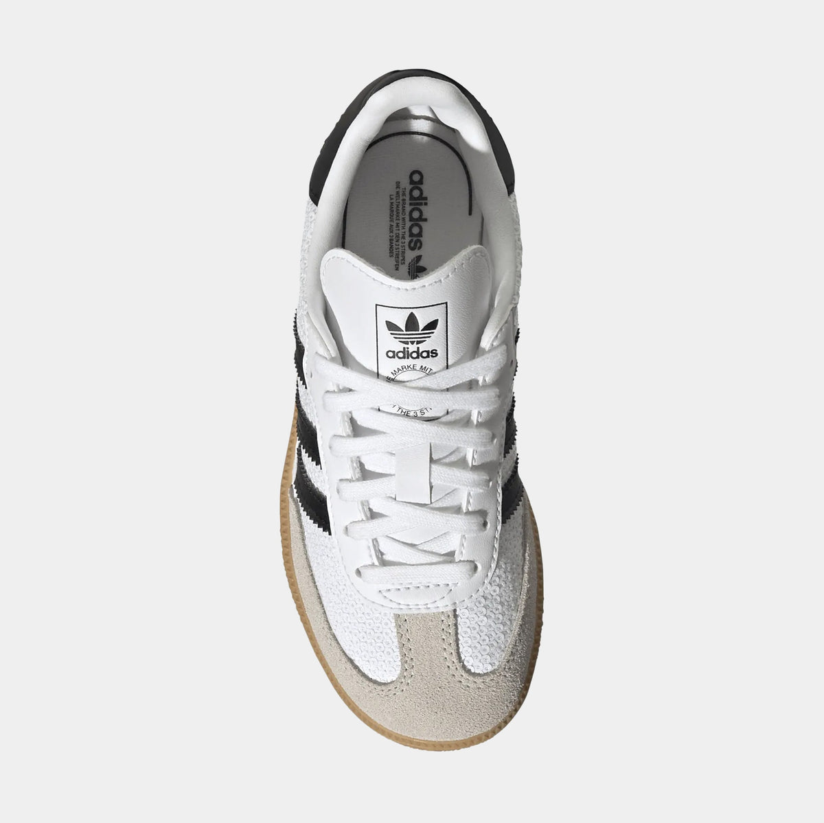 Samba OG Sequin Preschool Lifestyle Shoes (Cloud White/Core Black/Grey One)