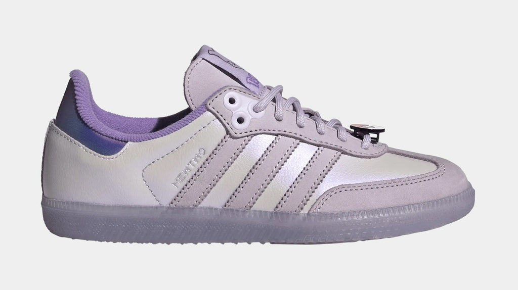 Pokemon x Adidas Samba OG Mewtwo Grade School Lifestyle Shoes (Ice Lavender/Ice Lavender/Violet Fusion)