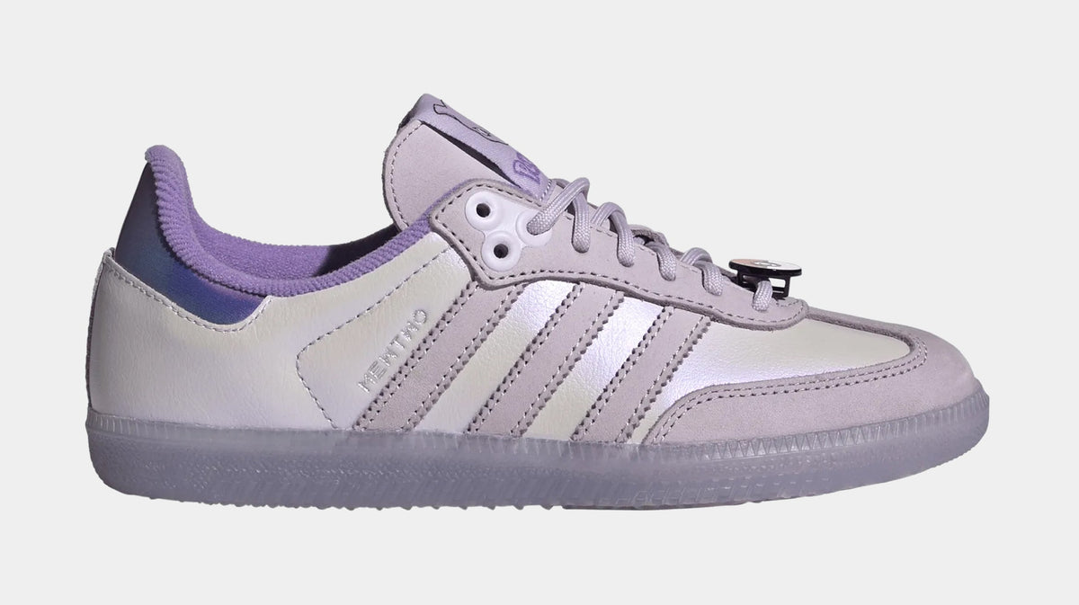 Pokemon x Adidas Samba OG Mewtwo Grade School Lifestyle Shoes (Ice Lavender/Ice Lavender/Violet Fusion)