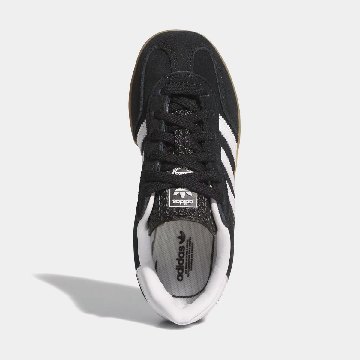 Gazelle Indoor Preschool Lifestyle Shoes (Black/Cloud White/Gum)