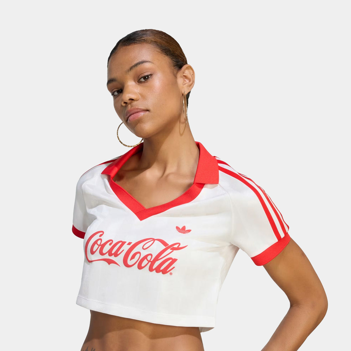 Coca Cola Cropped Womens Jersey (Core White)