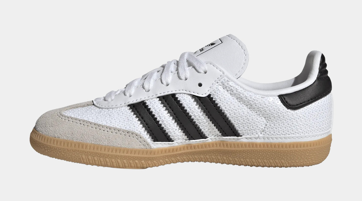 Samba OG Sequin Preschool Lifestyle Shoes (Cloud White/Core Black/Grey One)