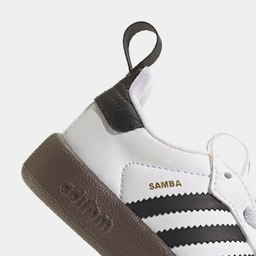 Adifom Samba 360 Infant Toddler Lifestyle Shoes (Cloud White/Core Black/Clear Granite)
