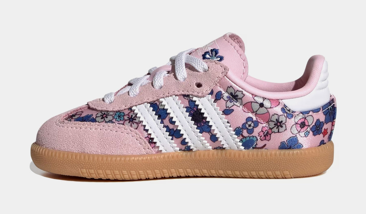 Liberty London Samb OG Comfort Closure Elastic Laces Infant Toddler Lifestyle Shoes (Clear Pink/Cloud White/Gum)