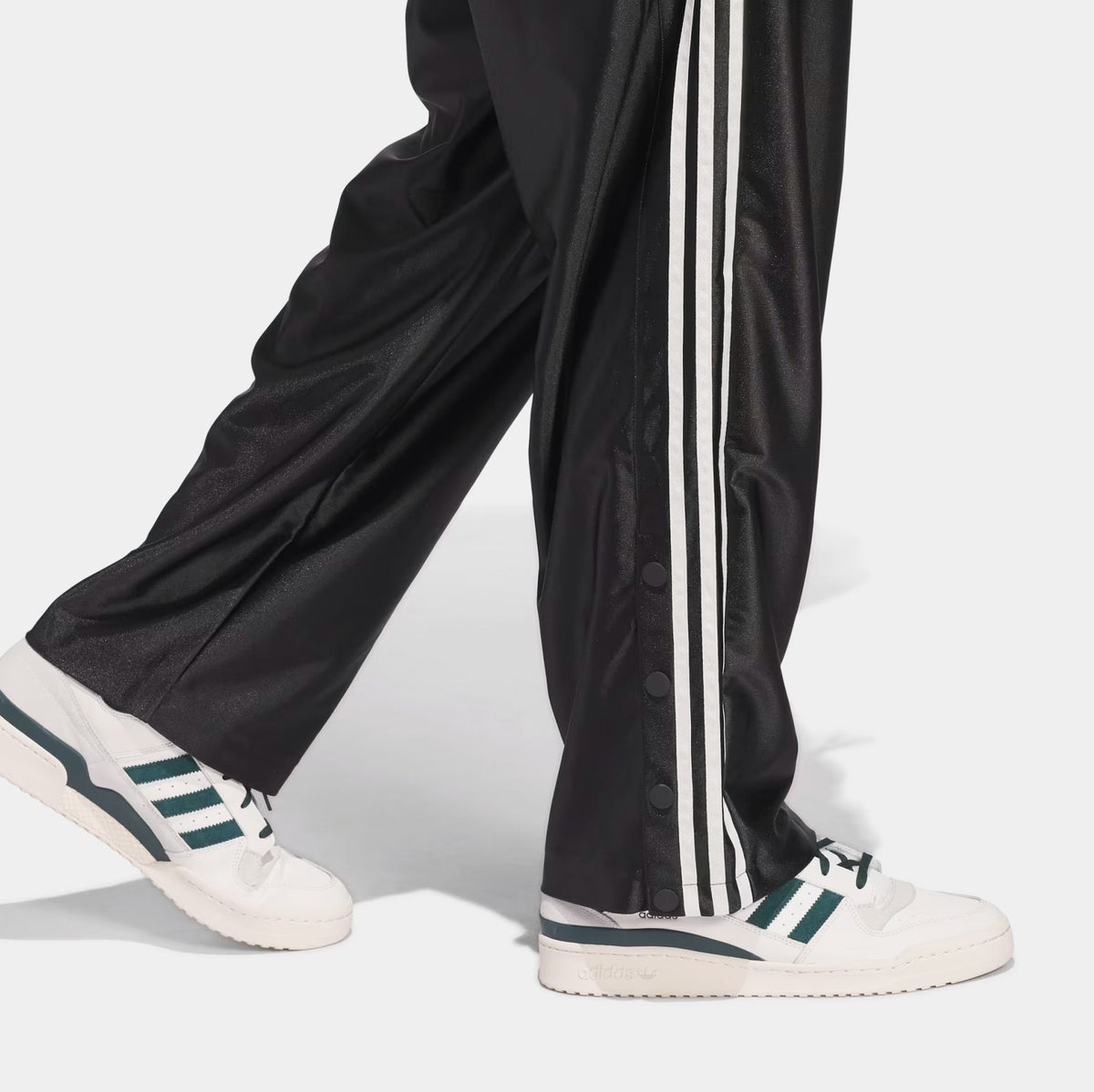 Basketball Tear Away Track Mens Pants (Black/Beige)