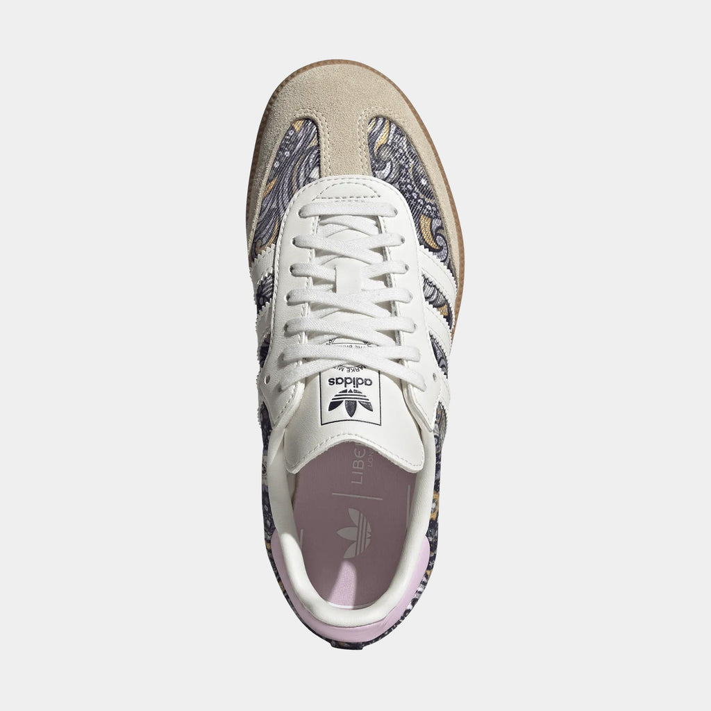 Liberty Samba OG Grade School Lifestyle Shoes (Core White/Orchid Fusion/Gum)