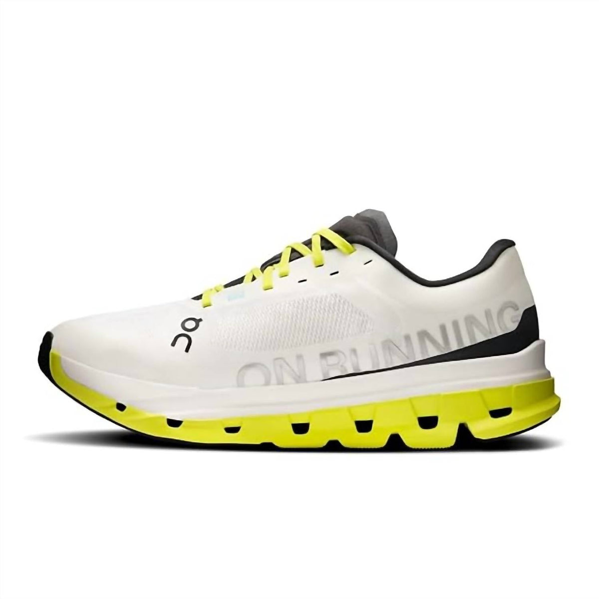 Men's Cloudflow 5 Running Shoe In White/lime