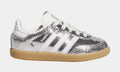 Samba OG Comfort Closure Elastic Laces Infant Toddler Lifestyle Shoes (Silver Metallic/Cloud White/Core White)