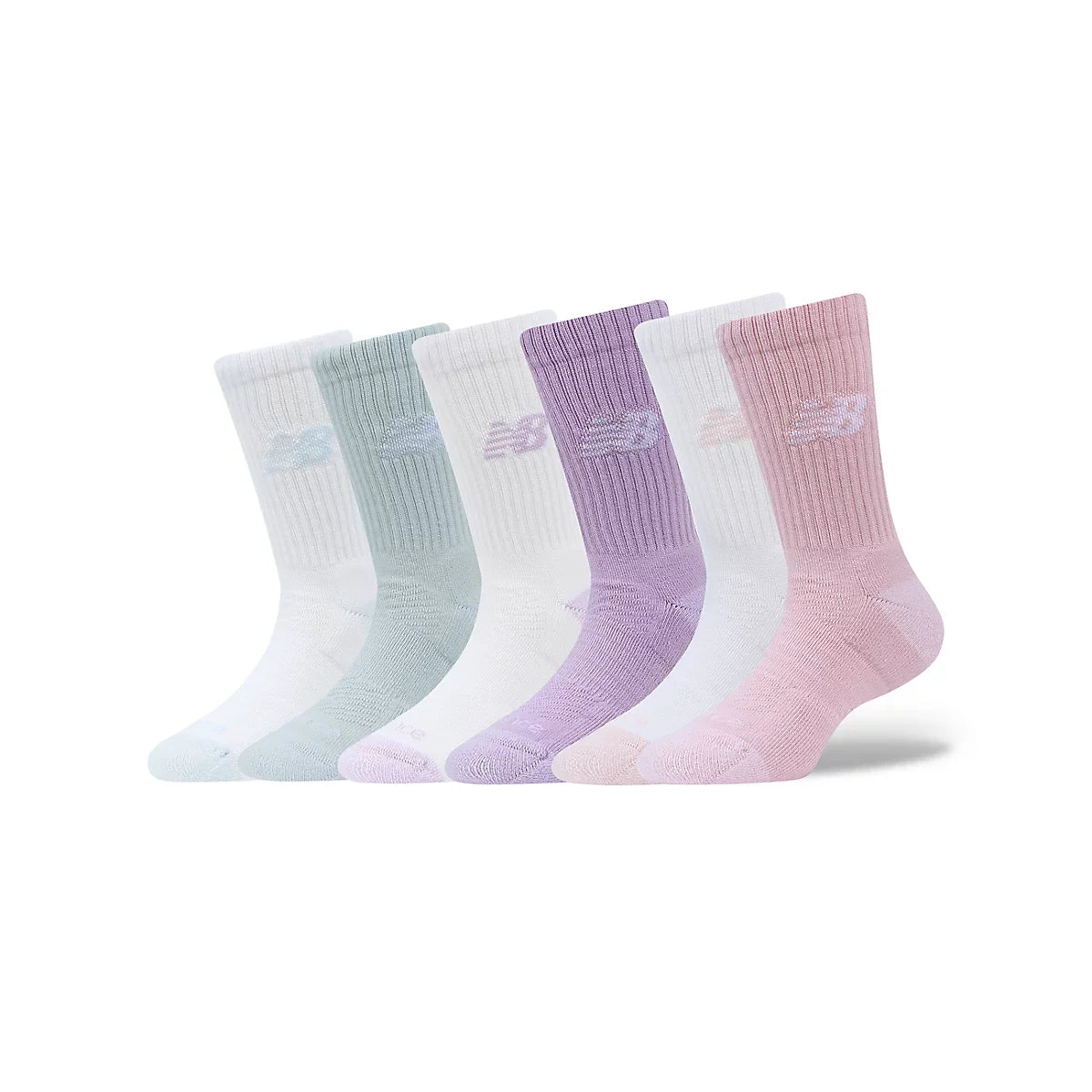Kids' Youth Active Crew Socks 6 Pack
