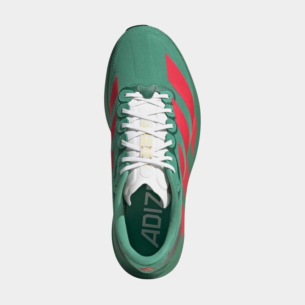 Adizero Evo SL Woven Mens Running Shoes (Court Green/Lucid Red/Cloud White)