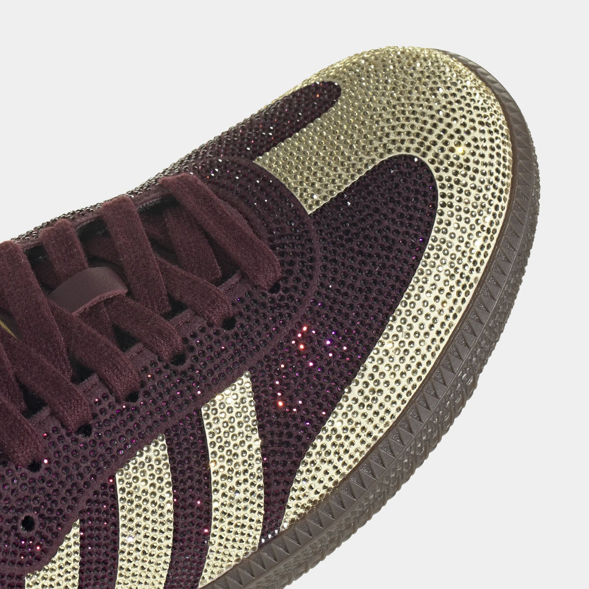 Samba OG Rhinestone Womens Lifestyle Shoes (Maroon/Warm Vanilla/Gum)