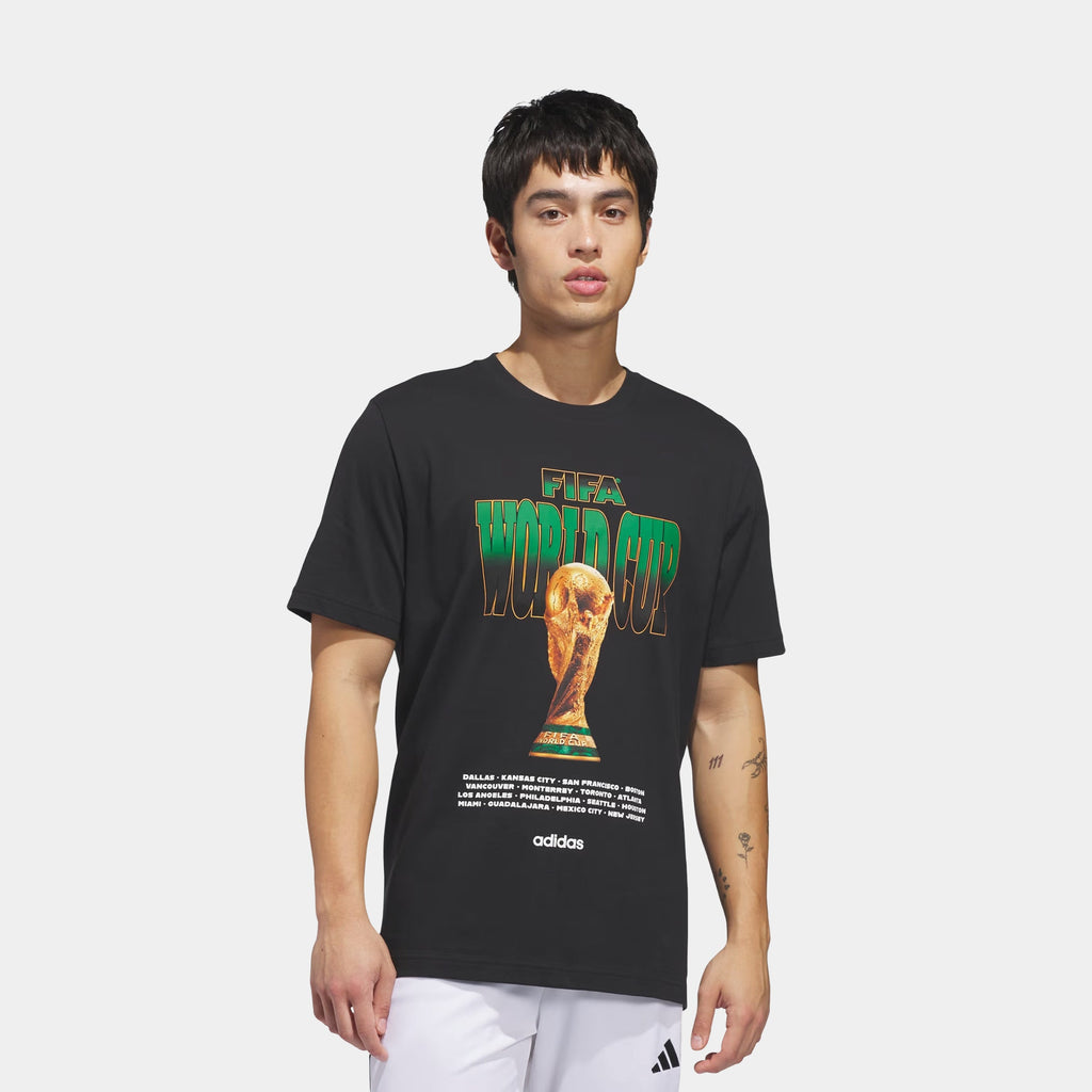FIFA World Cup '26 Tour Graphic Mens Short Sleeve Shirt (Black)