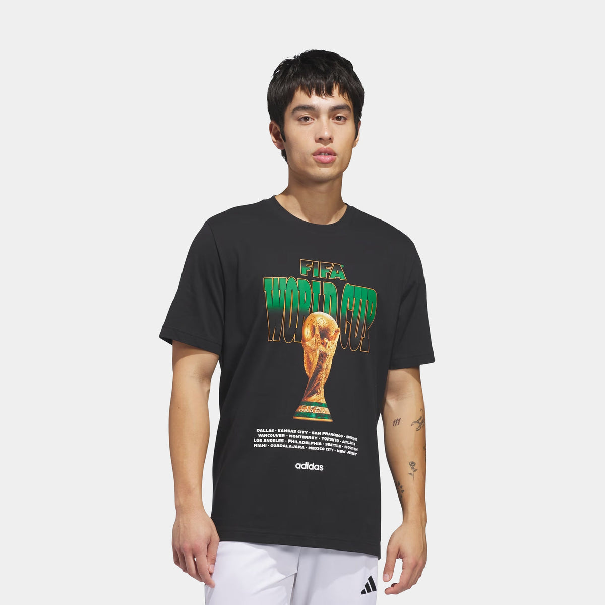 FIFA World Cup '26 Tour Graphic Mens Short Sleeve Shirt (Black)