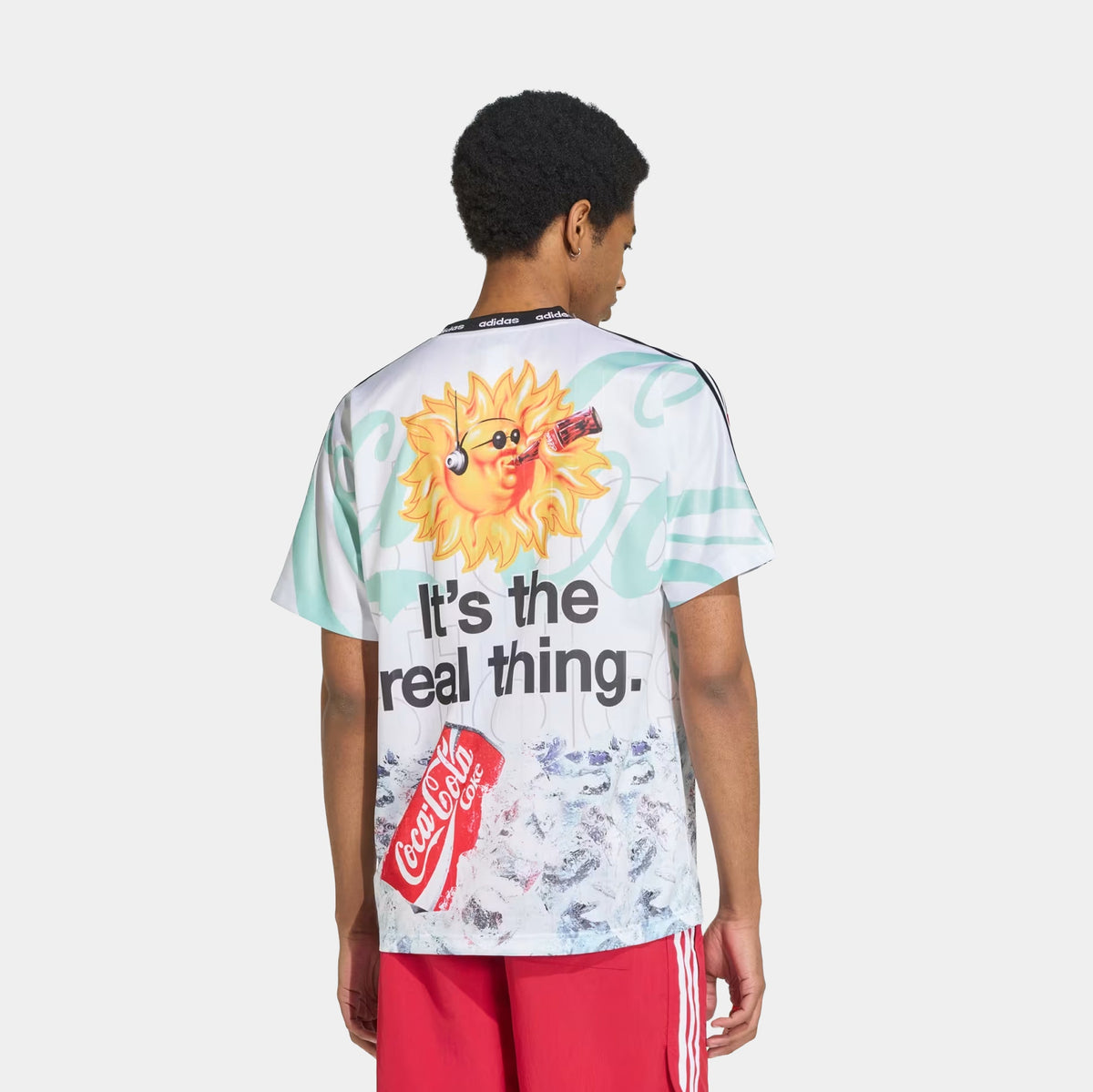 Coca Cola Classic Sport Mash Up Mens Jersey (White/Multicolor)