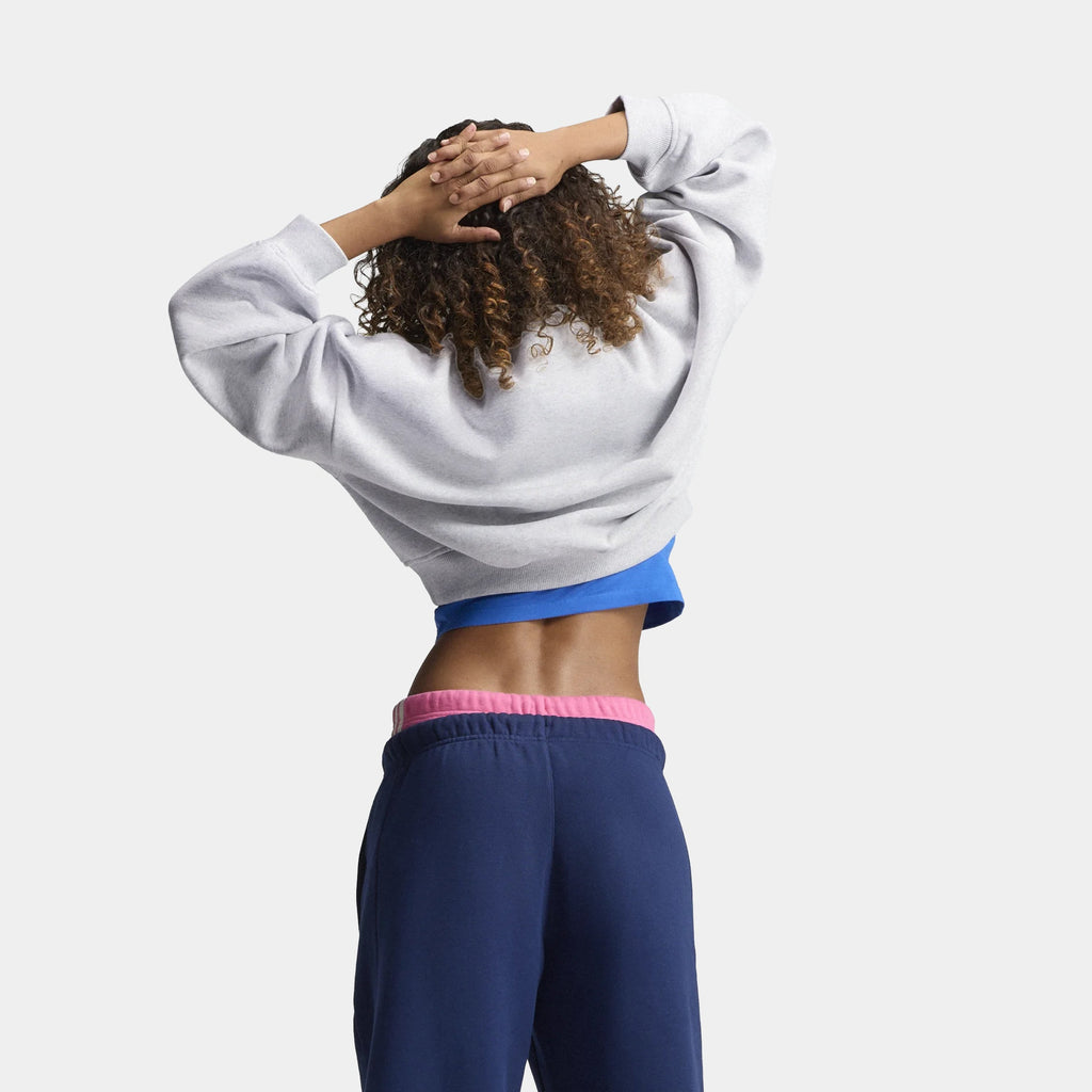 Adisignature Block Womens Crewneck (Light Grey Heather)