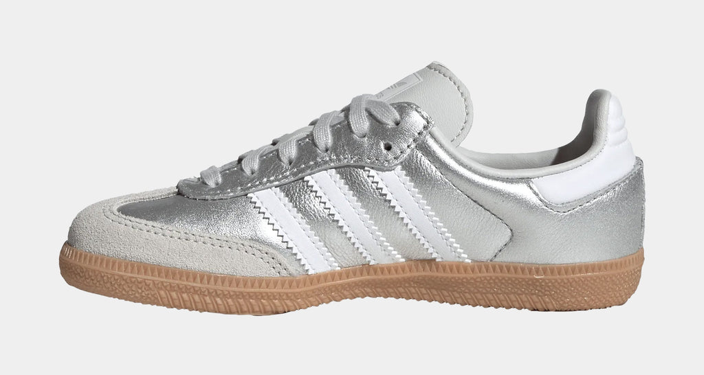 Samba OG Preschool Lifestyle Shoes (Silver Metallic/Cloud White/Gum)