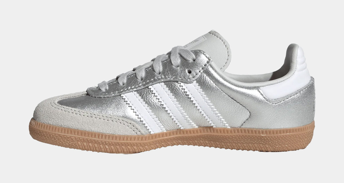 Samba OG Preschool Lifestyle Shoes (Silver Metallic/Cloud White/Gum)