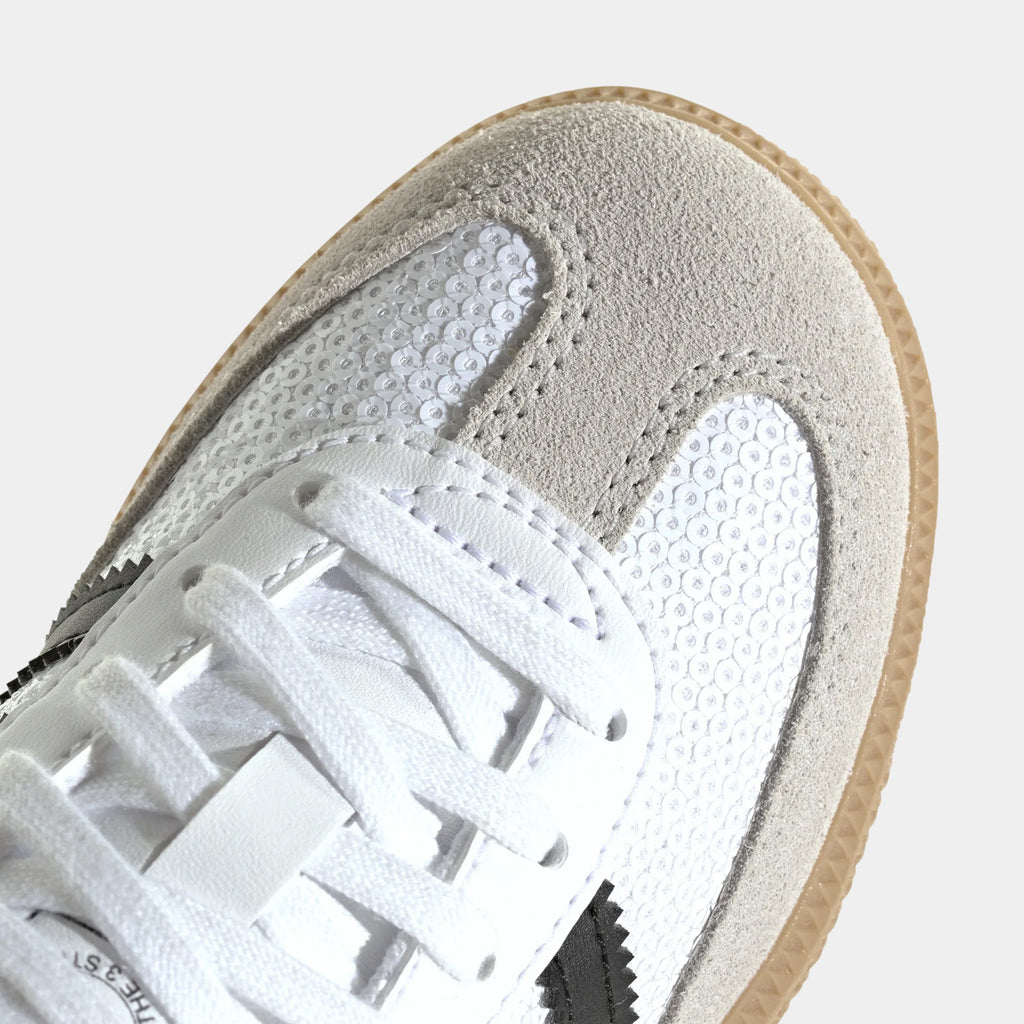 Samba OG Sequin Preschool Lifestyle Shoes (Cloud White/Core Black/Grey One)