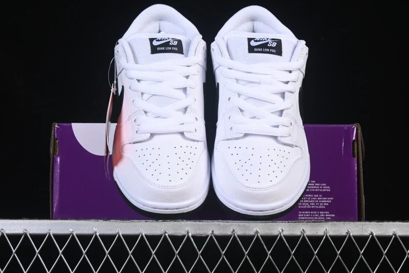 Nike SB Dunk Low "All White & Black"