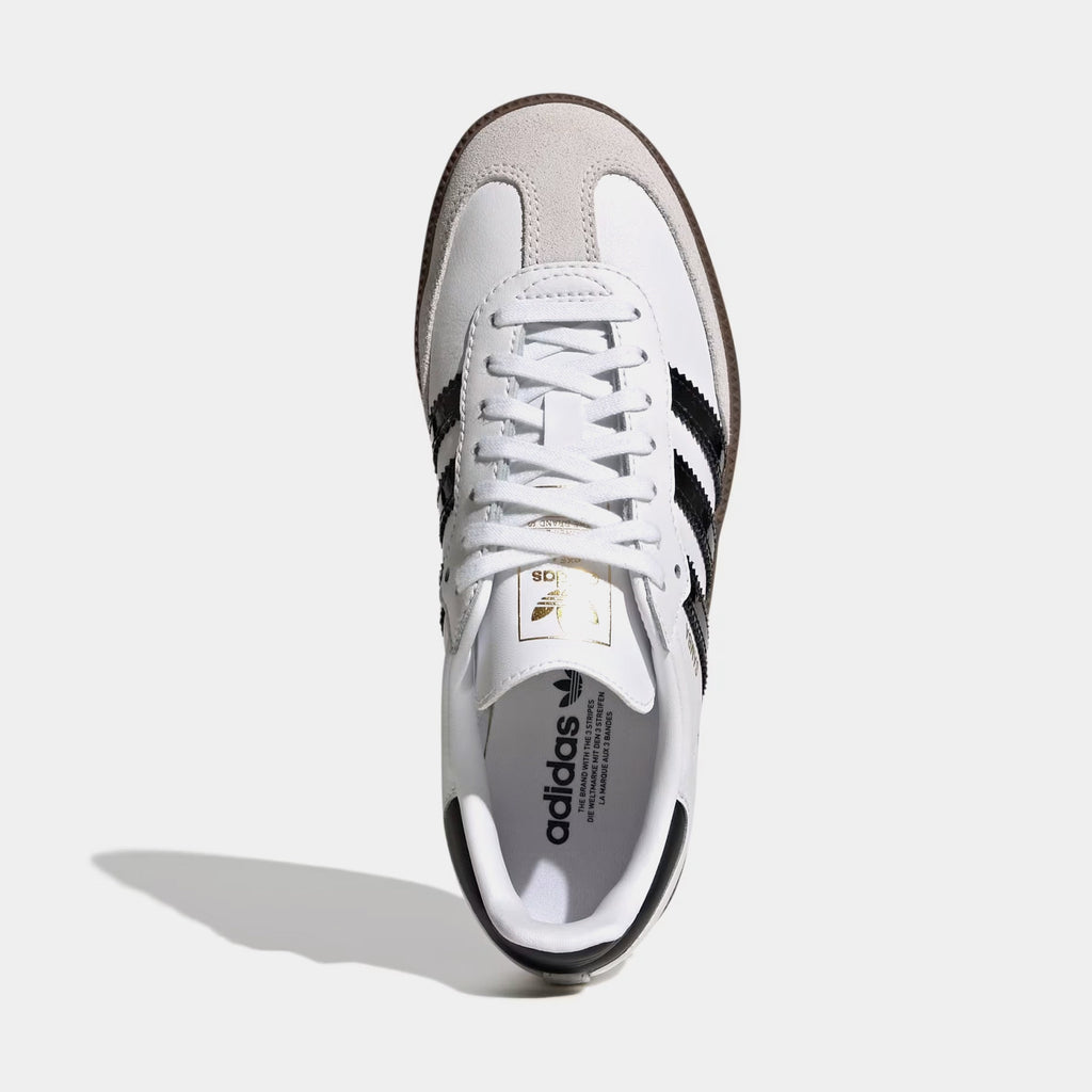 Samba OG Grade School Lifestyle Shoes (White/Black/Gum)