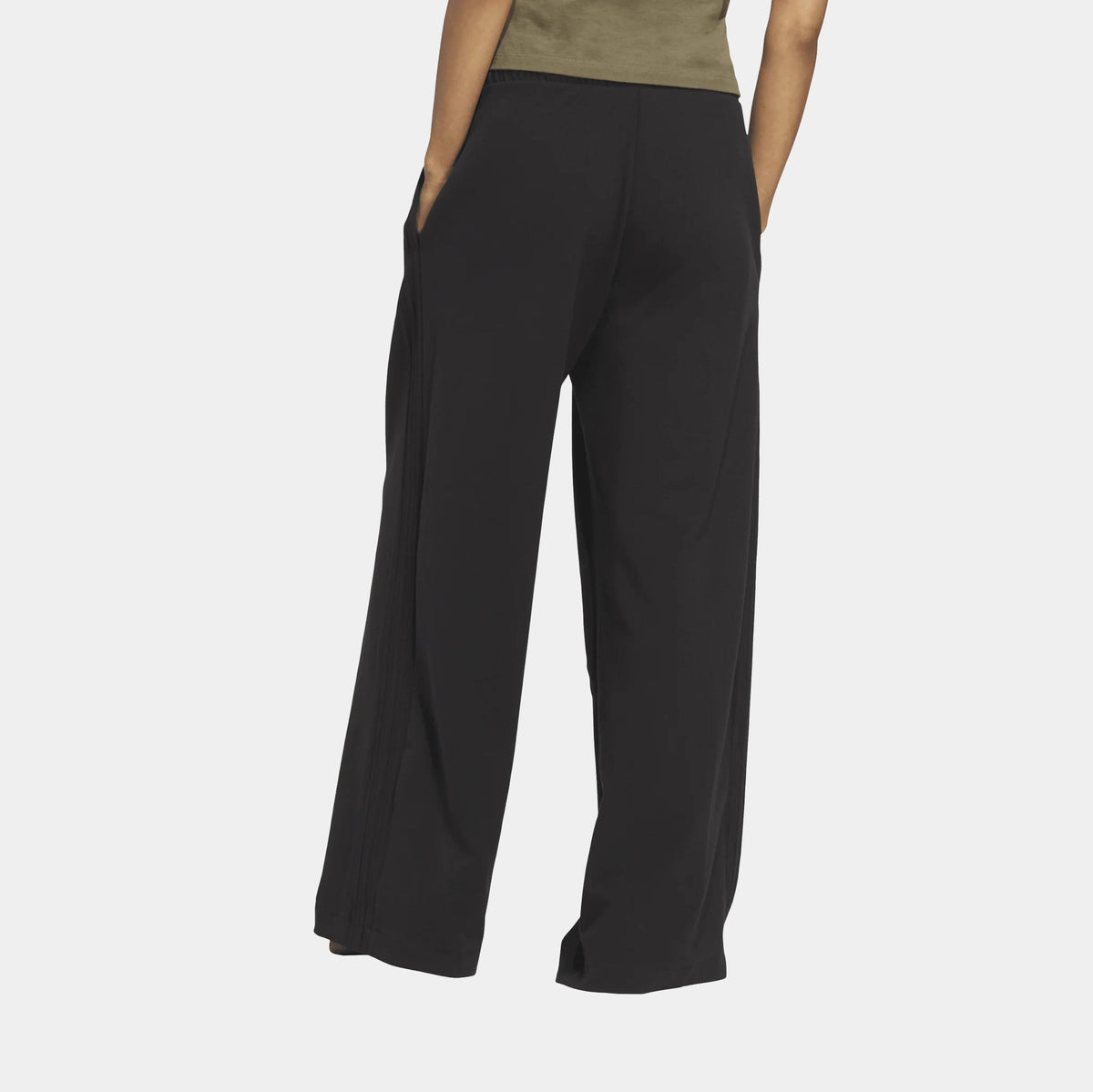 Wide Leg Womens Pants (Black)