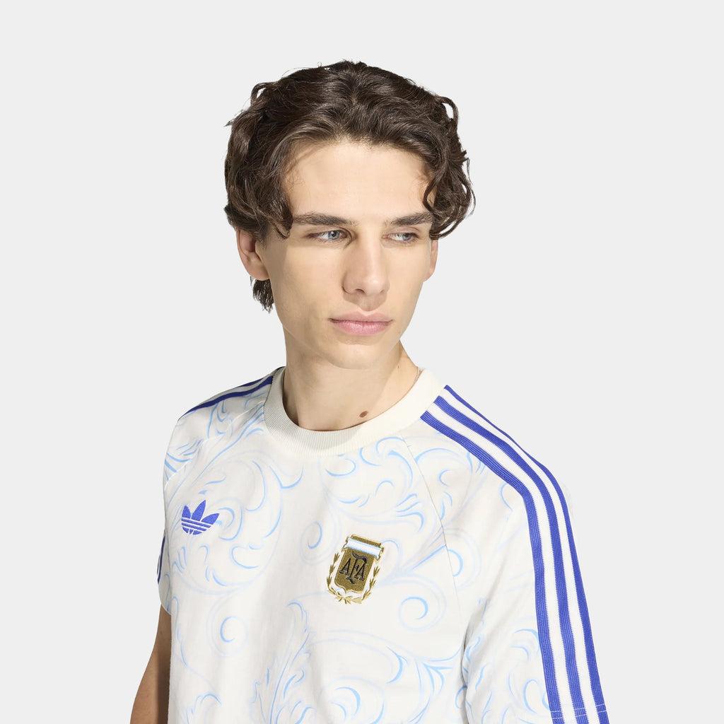 Argentina Originals All Over Print Mens Short Sleeve Shirt (Off White)