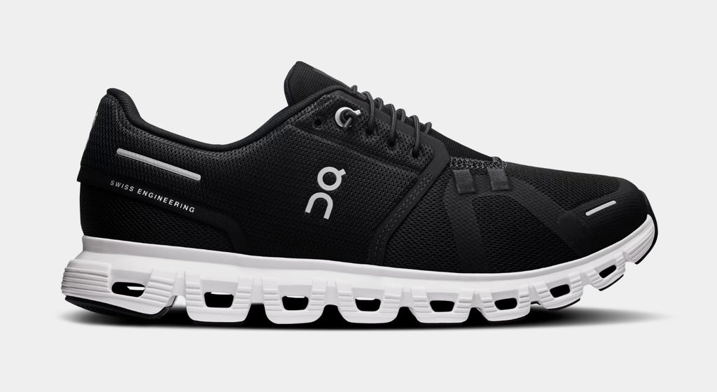 Cloud 6 Womens Running Shoes (Black/White)