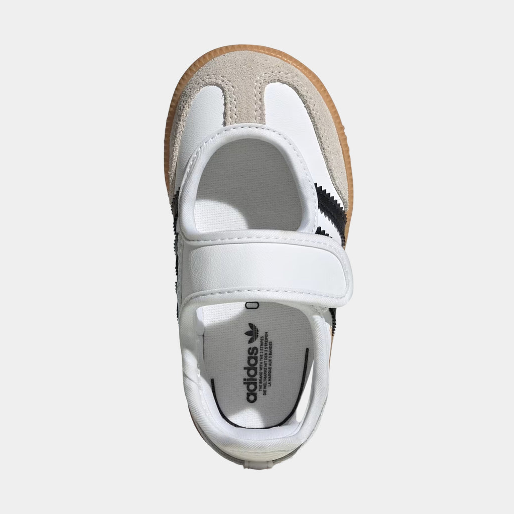 Samba Jane Preschool Lifestyle Shoes (Cloud White/Core Black/Gum)